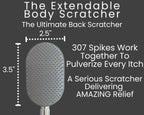 The Expandable Scratch Master, Scalp Massager, Back Massager, & Exfoliator Large Scratch Surface, Helps with Stress & Anxiety -