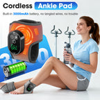 BAISEMAIN 2PCS Foot Renew Massager for Neuropathy - Ankle Heating Pad with Massage, Portable Cordless Design for Home & Travel U