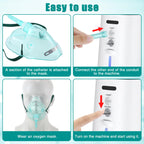 Geiserailie 2 Pack XL Oxygen Mask with 6.6 Ft Tubing and Adjustable Elastic Strap, Adult Oxygen Mask with Tubing, Oxygen Masks f