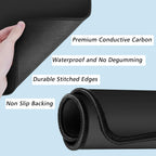Grounding Mat Kit (2 Pack)-2 Grounding Mats (10 x 26.7) with Grounding Adapter, 2 Straight Cords (15ft) and 2 Grounding Wristban