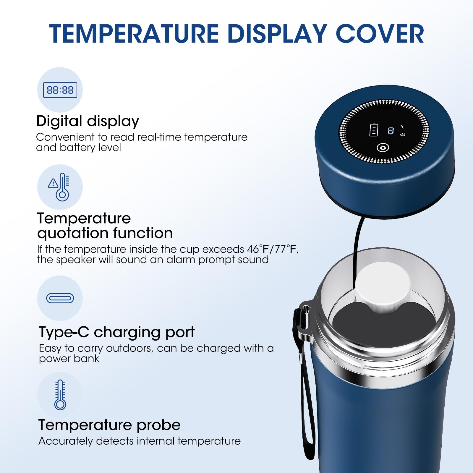 48H Insulin Cooler Travel Case TSA Approved, USB Charger Diabetic Care Medication Cooler for Travel, Portable Medicine Bottle Ca