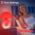 LemSen Red Light Lamp for Sleep, 670nm Deep Sleep Red Night Light - 4 Color and 5 Dimmable, Remote Control with 30-90min Timer,