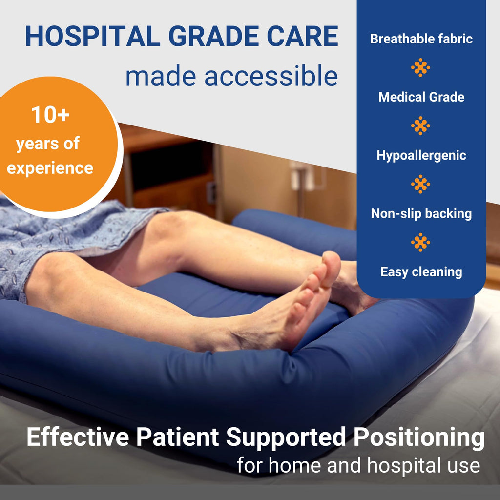 Bedsore Rescue Foot Bed Heel Flotation Protection Cushion | Support Feet, Ankles and Legs | Heel Protectors for Pressure Sores |