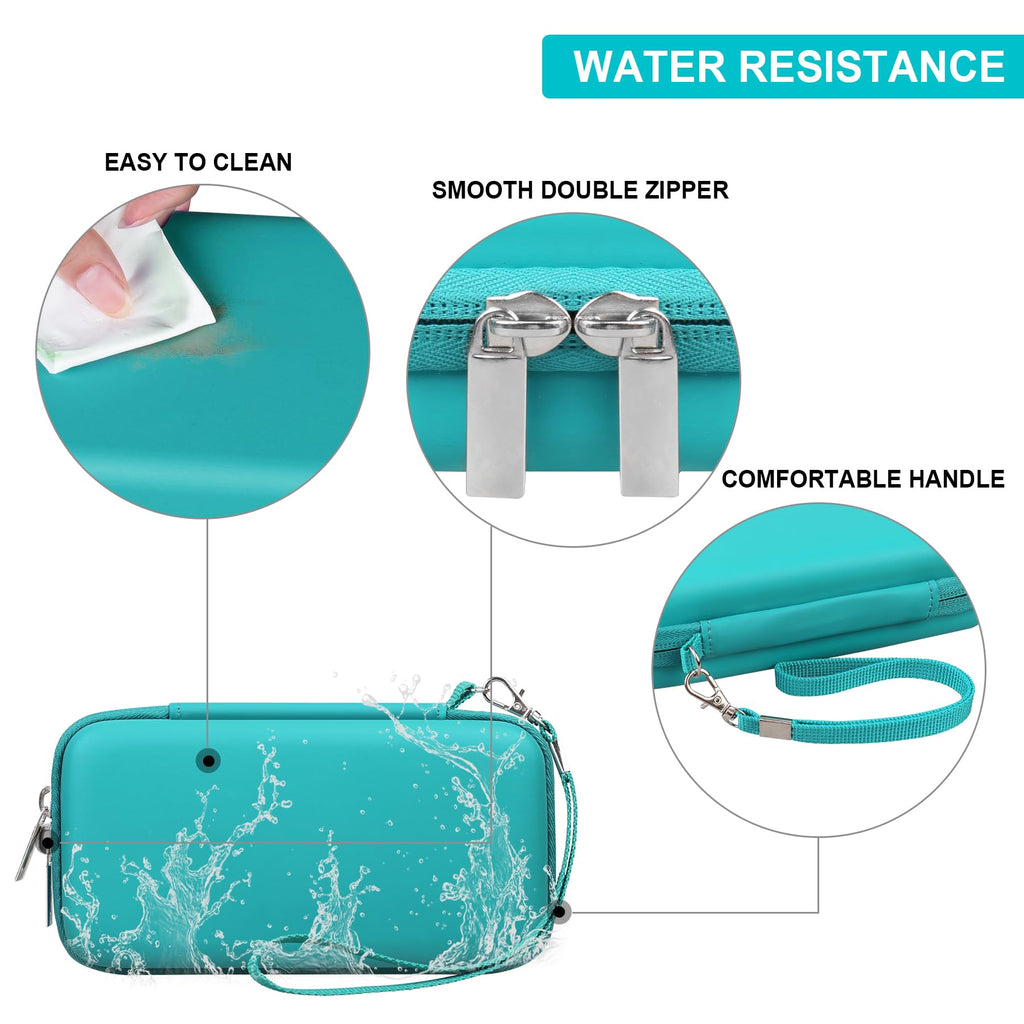Supmay Hard Carrying Case Compatible with 2 EpiPen's or Auvi-Q, Epinephrine Pen, Medical Travel Case with Mesh Pockets for Asthm