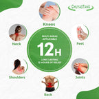 CHUYAOTANG Knee Patches, Heat Patches for Knee, Back,Neck, Shoulder, Ankle, Natural Herbs Patches, Long Lasting and Fast Acting