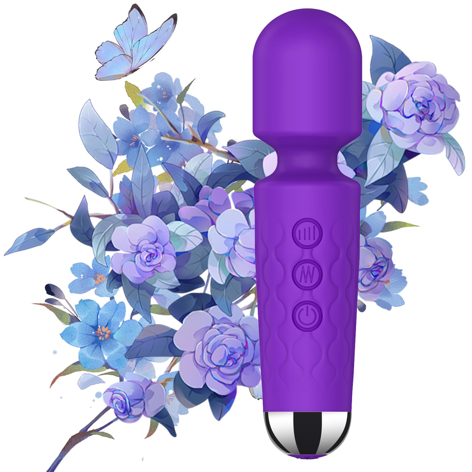 Apowand Mini Personal Massage Small Cordless Handheld Bullet Massager - Powerful - Quiet - Back Legs Hand Pains and Sports Recov