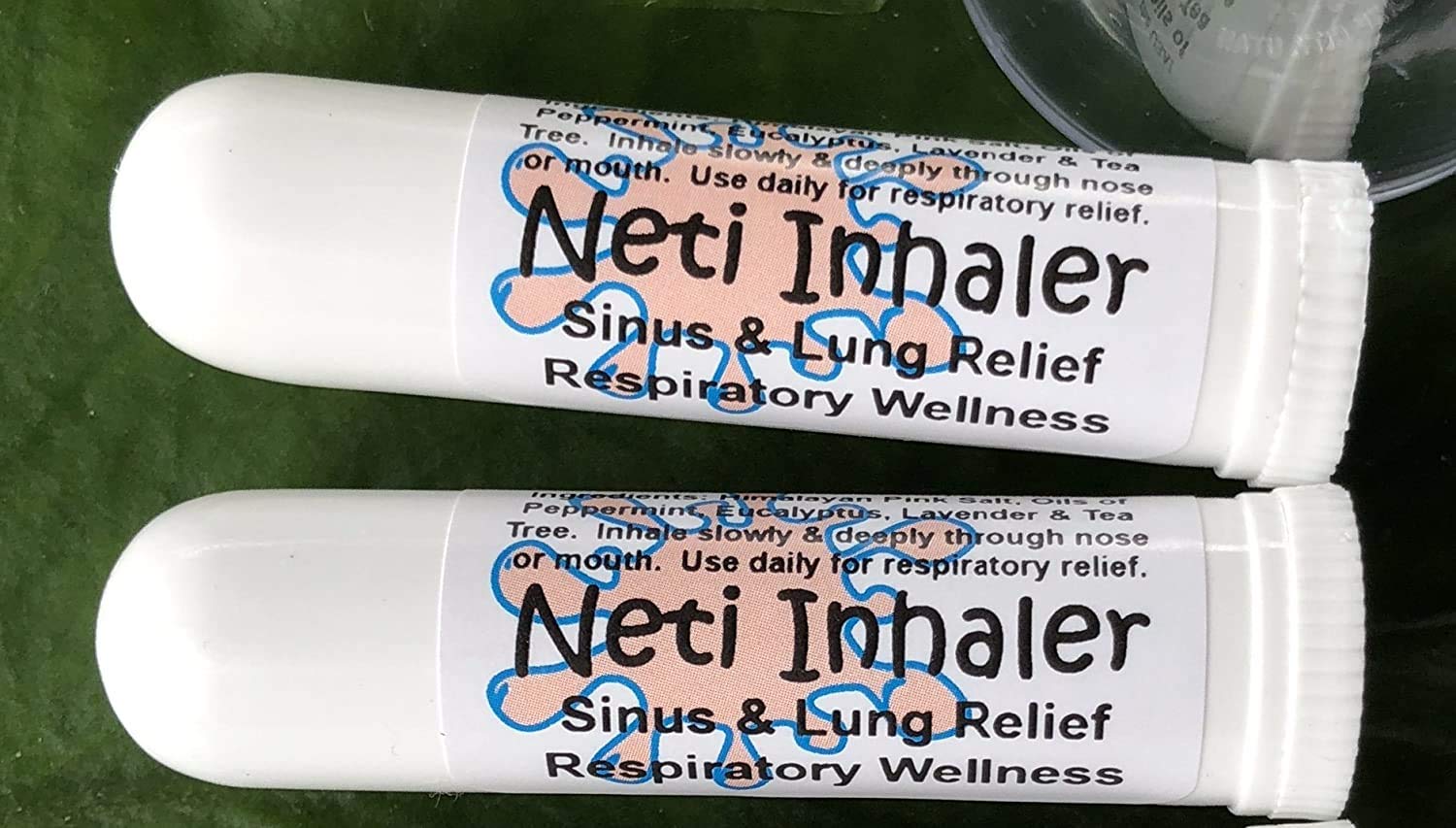 Urban ReLeaf NETI Salt Air Relief INHALERS! Set of Two (2) Sinus & Lung, Himalayan & Botanicals! Respiratory Wellness. Healing A