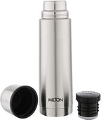 Milton Plain Lid 350 Thermosteel Vacuum Insulated Flask with Jacket 350 ml| 24 Hours Hot and Cold Water Bottle with Plain lid |