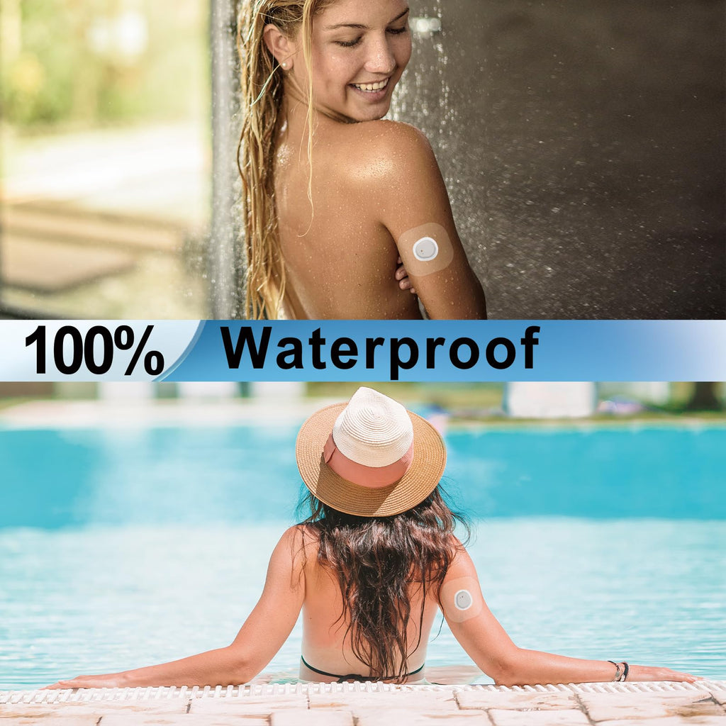 Kuruyo G7 Adhesive Patches 60Pcs Waterproof stelo Overpatches Clear Strong Adhesion Long Lasting 10-15 Days Easy to Use Hypoalle