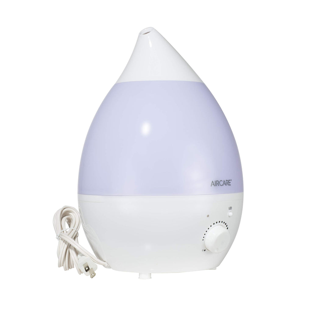 AIRCARE Aurora Ultrasonic Cool Mist Humidifier, Whisper-Quiet between 8-24 hours, Seven Color LED Night Light, Essential Oil Tra