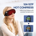 HuBDIC HubiCare Eye Massager with Heat, Vibration, and Music Helps Relieve Strain, Dark Circles, Dryness, and for Migraine Relie