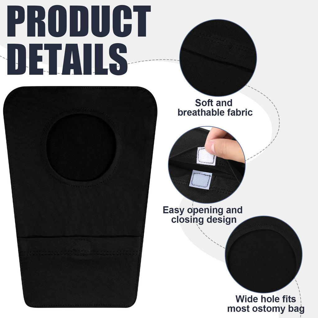 Mumufy 14 Pcs Ostomy Bag Pouch Covers for Women Men with Round Opening Care Protector Shower Wraps Cover Odor (Combination Style