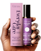 Gya Labs Headache Relief Essential Oil Roll On - Portable Soothing Comfort for Your Head - Blend with Spearmint, Rosemary & Euca