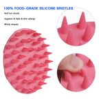 INNERNEED Scalp Massager Shampoo Brush, Wet & Dry Manual Scalp Care Head Scrubber Hair Washing, Soft Silicone Bristles, for Hair