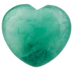mookaitedecor Healing Crystals Green Fluorite Heart Love Worry Palm Stone Reiki Balancing 1.6 Inch