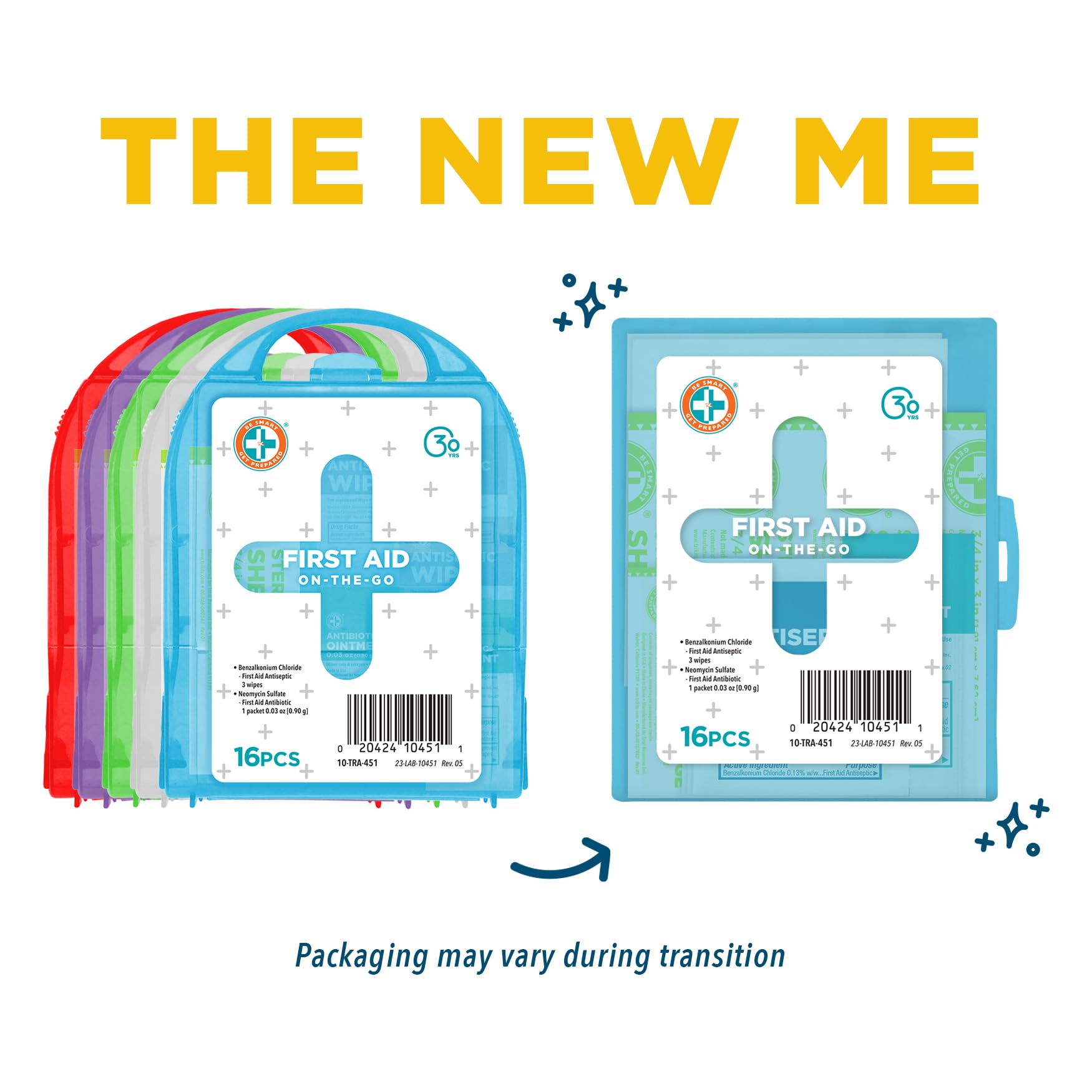 Be Smart Get Prepared Compact First Aid Kit, FSA/ HSA eligible (Packaging may vary)