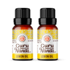 GuruNanda Lemon Essential Oil - 100% Pure, Natural, Undiluted Aromatherapy Oil for Diffusers, Massage & DIY Recipes - Fresh Citr