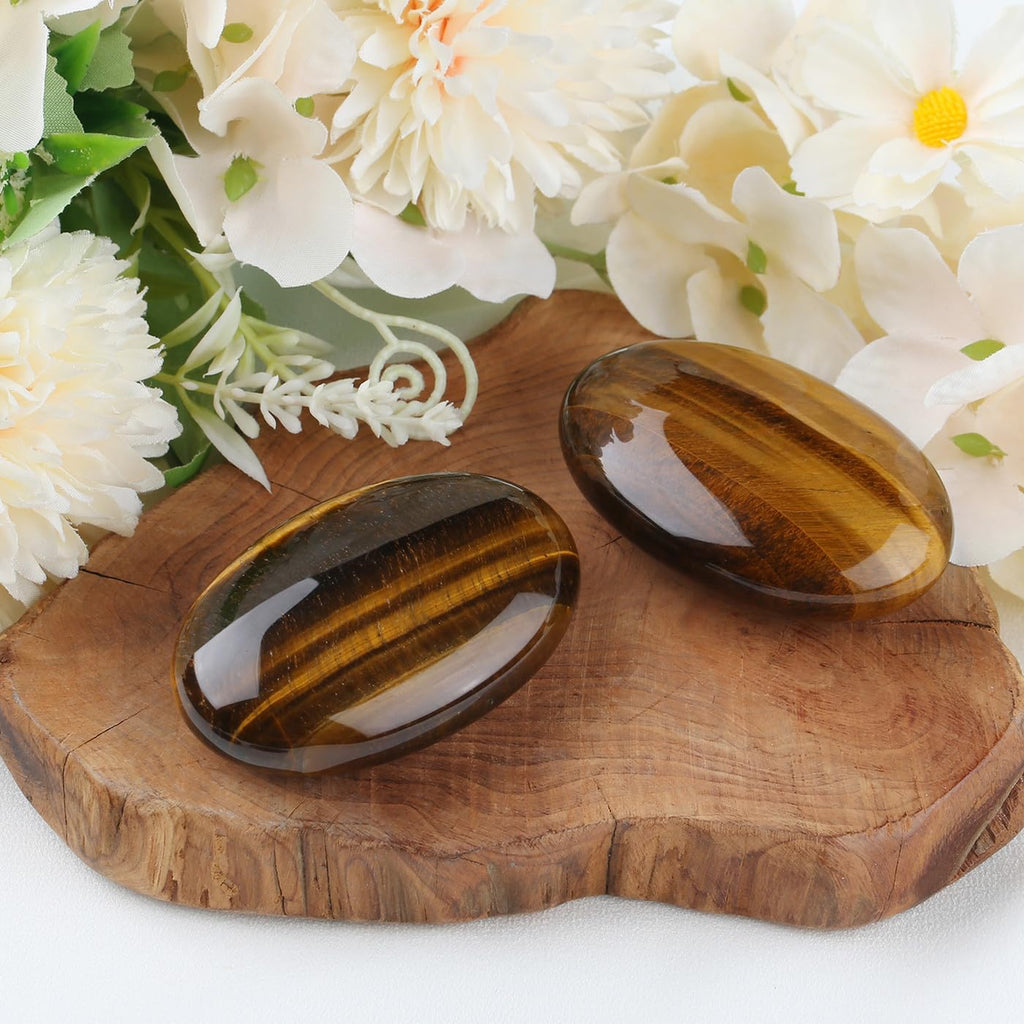 MAIBAOTA 2.4'' Lapis Lazuli Crystal Stone Polished Palm Stone 0.7'' Thick Natural Reiki Gemstone Worry Stone Healing Crystals En