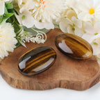 MAIBAOTA 2.4'' Lapis Lazuli Crystal Stone Polished Palm Stone 0.7'' Thick Natural Reiki Gemstone Worry Stone Healing Crystals En