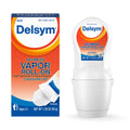 Delsym No Mess Vapor Roll-On Cough Suppressant & Topical Analgesic 1.76 oz with Camphor, Eucalyptus Oil, Menthol, Adults & Kids,