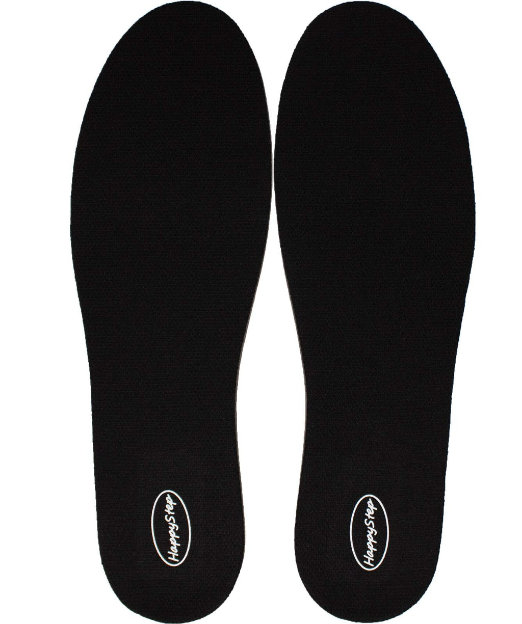 HappyStep Full Length Memory Foam Height Increase Insoles for Men Size 5-10 (1 Pair 3cm Height Insoles) Black