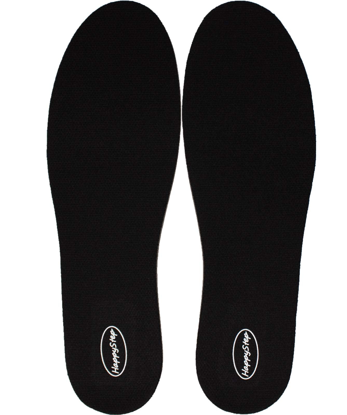 HappyStep Full Length Memory Foam Height Increase Insoles for Men Size 5-10 (1 Pair 3cm Height Insoles) Black