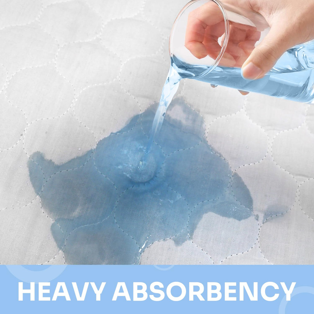 Heavy Absorbency Bed Pads, Washable and Reusable Incontinence Underpads, 34X52 (1 Pack), Waterproof Sheet and Mattress Protector