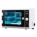 VEVOR Nail Tool Cleaning Machine, 12L Large Capacity, Knob Control, Tool Cabinet Cleaner Box with Timer Setting, Tempered Glass 