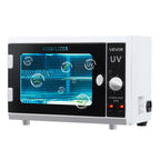 VEVOR Nail Tool Cleaning Machine, 12L Large Capacity, Knob Control, Tool Cabinet Cleaner Box with Timer Setting, Tempered Glass 