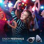 High Fidelity Concert Earplugs, Reusable Musicians Ear Plugs, 24dB Advanced Filter Technology Ear Protection
