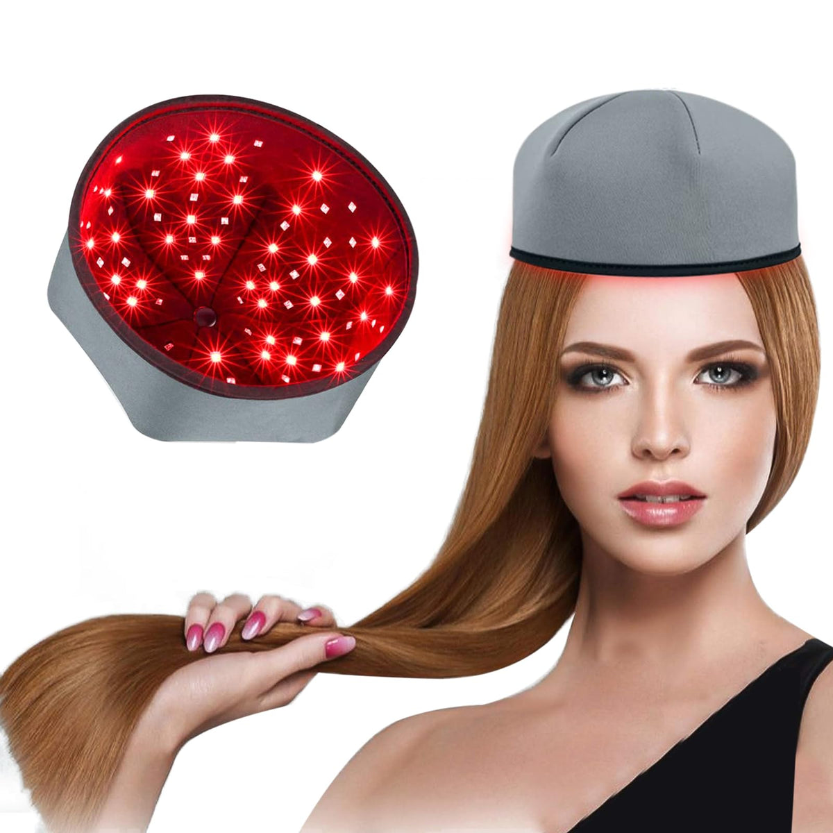 Infrared Red Light Therapy Mat  Full Coverage Head Wrap, 3 Modes & 20 Min Timer, Auto Shut Off, Gifts for Men & Women