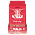 HALLS Throat Soothing (Previously HALLS Breezers) Creamy Strawberry Throat Drops, 12 Bags of 25 Drops (300 Total Drops)