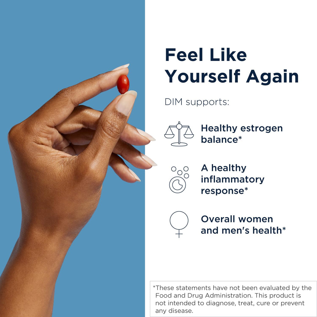 Designs for Health DIM-Evail - 100mg DIM Supplement Enhanced Absorption Diindolylmethane - Supports Healthy Estrogen Metabolism