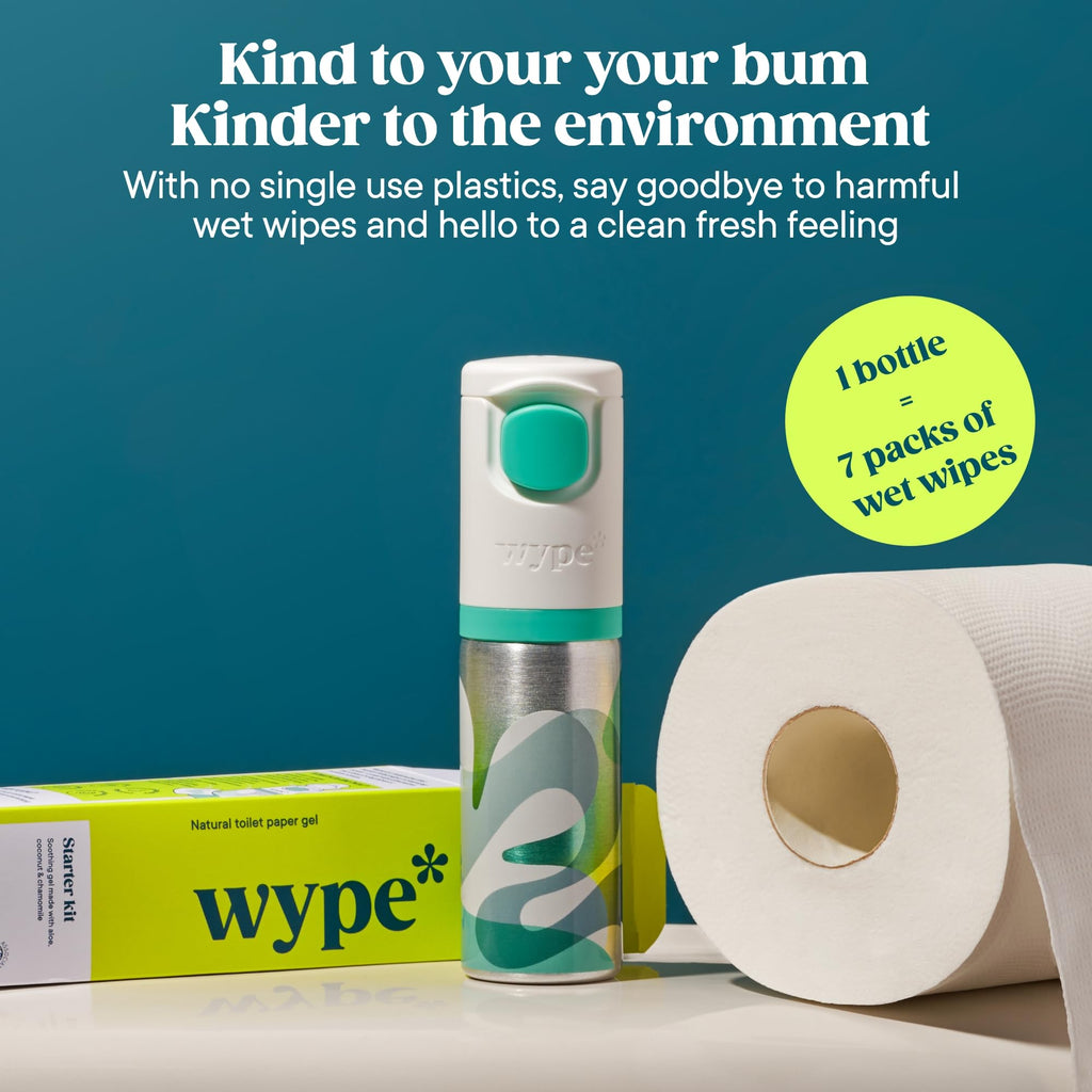 Wype | Refill | Toilet Paper Gel | Flushable Wet Wipes Alternative | Vacation Essentials | 2 x 3.4 fl oz | 2 Pack