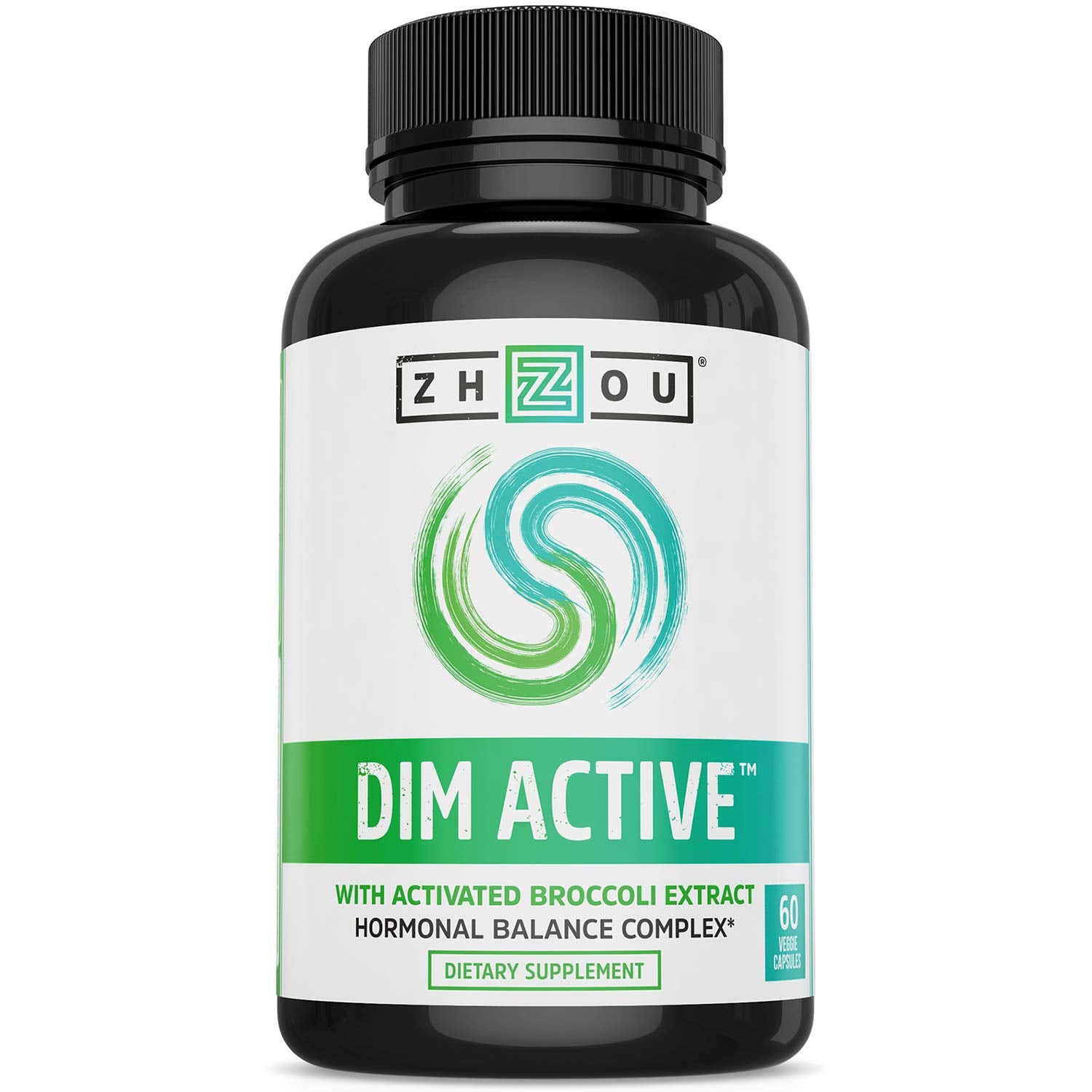 Zhou DIM Active | Menopause & Estrogen Metabolism Supplement with 250mg DIM Plus Broccoli Seed Extract & Bioperine | for Women &