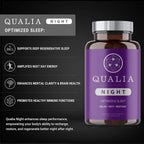 NEUROHACKER COLLECTIVE Qualia Night Sleep Aid | Non-Habit Forming | Science-Backed Supplement for Deep Refreshing Sleep | Melato