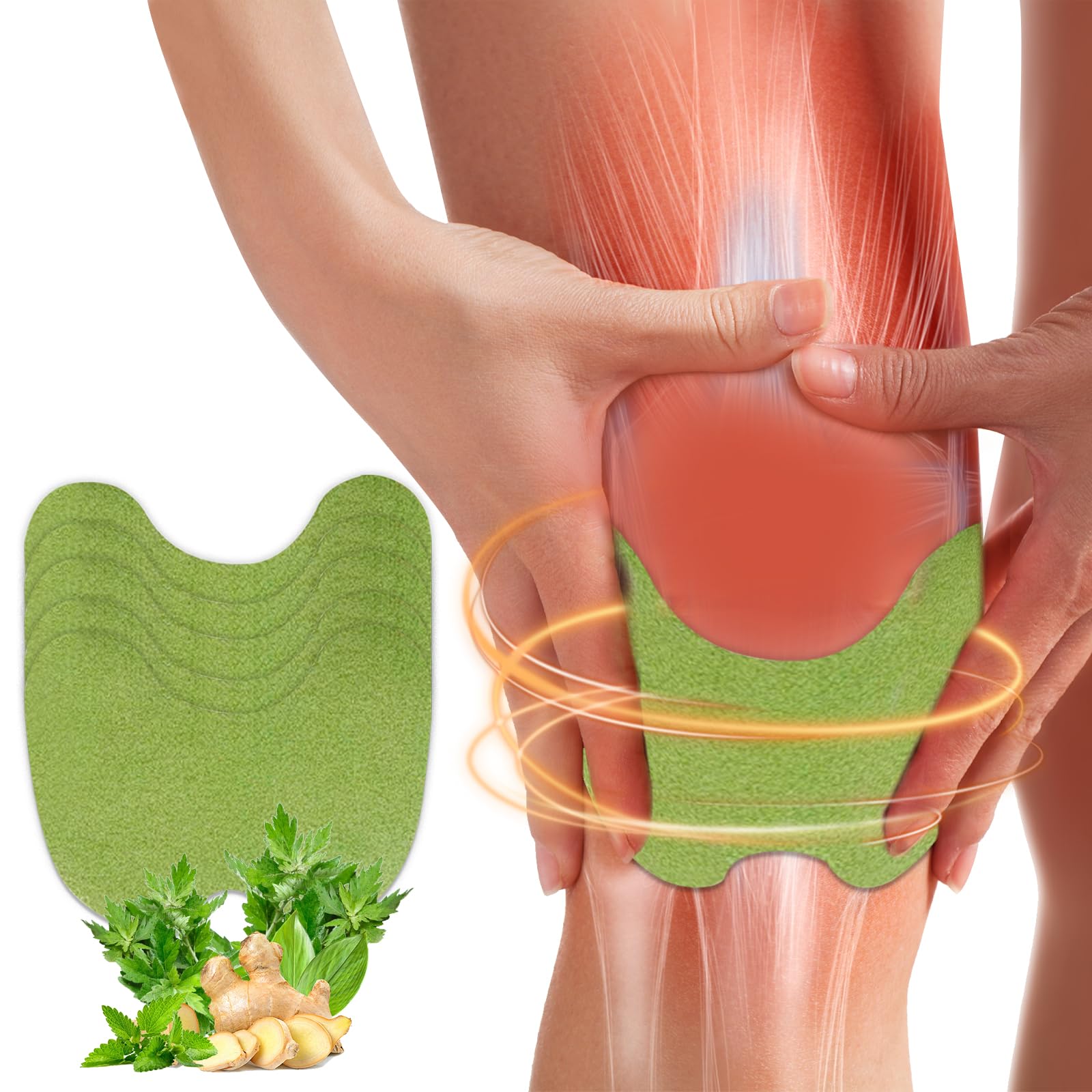 SBTSB 36Pcs Knee Patches Natural Wormwood Extract Sticker for Knee, Back, Neck, Shoulder