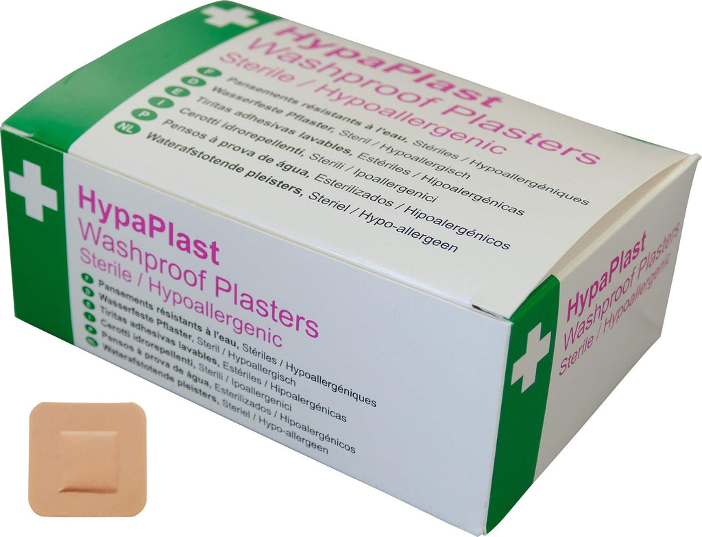 HypaPlast Washproof Plasters - 3.8 X 3.8cm (Pack of 100)