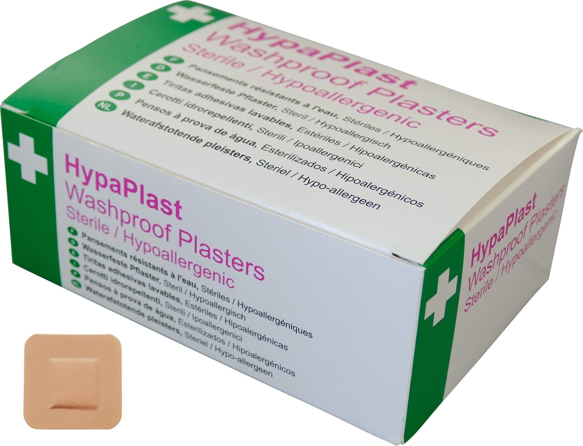 HypaPlast Washproof Plasters - 3.8 X 3.8cm (Pack of 100)