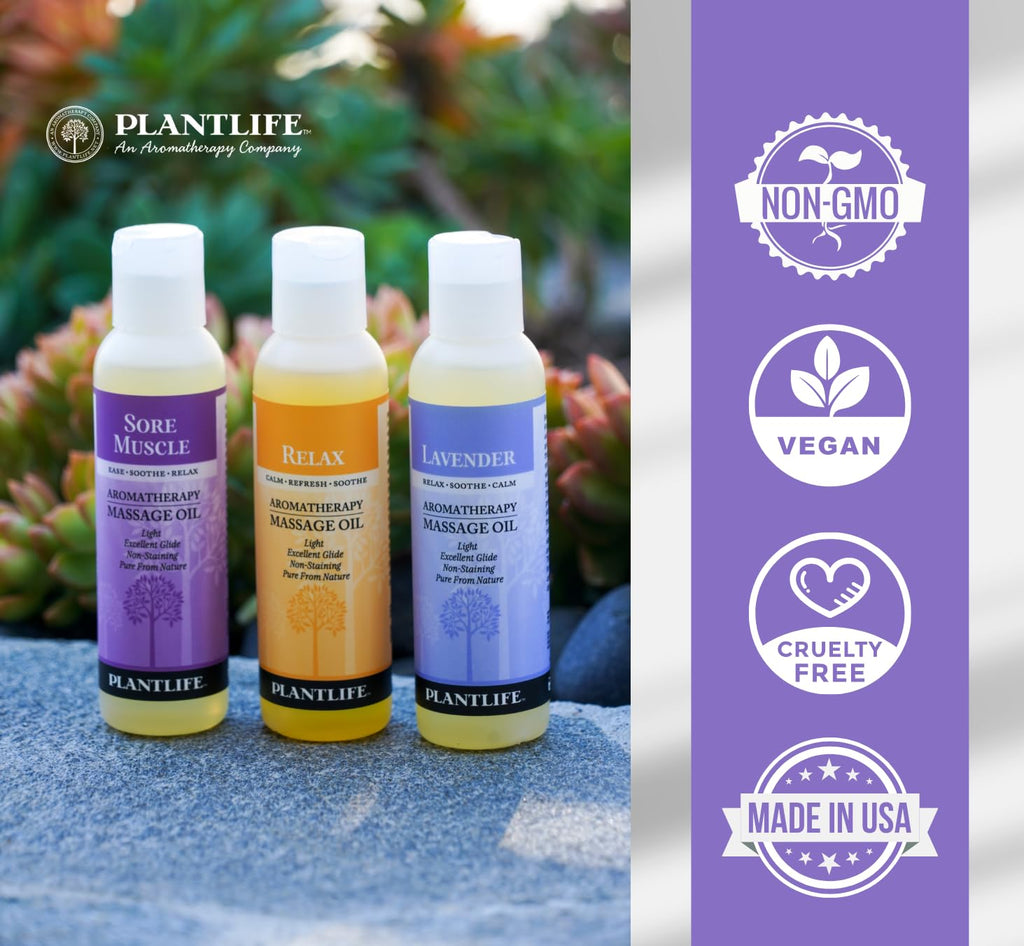 Plantlife Scent Free Massage Oil - Absorbs Deeply into The Skin and is Circulated Throughout, Providing Optimum Benefit to The M