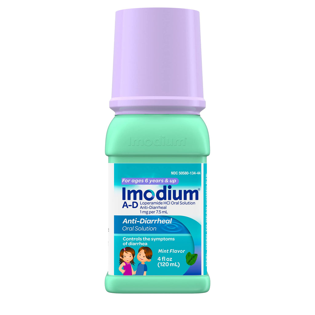 Imodium A-D Childrens Liquid Anti-Diarrheal Medicine with Loperamide Hydrochloride for Diarrhea Symptom Treatment & Control for