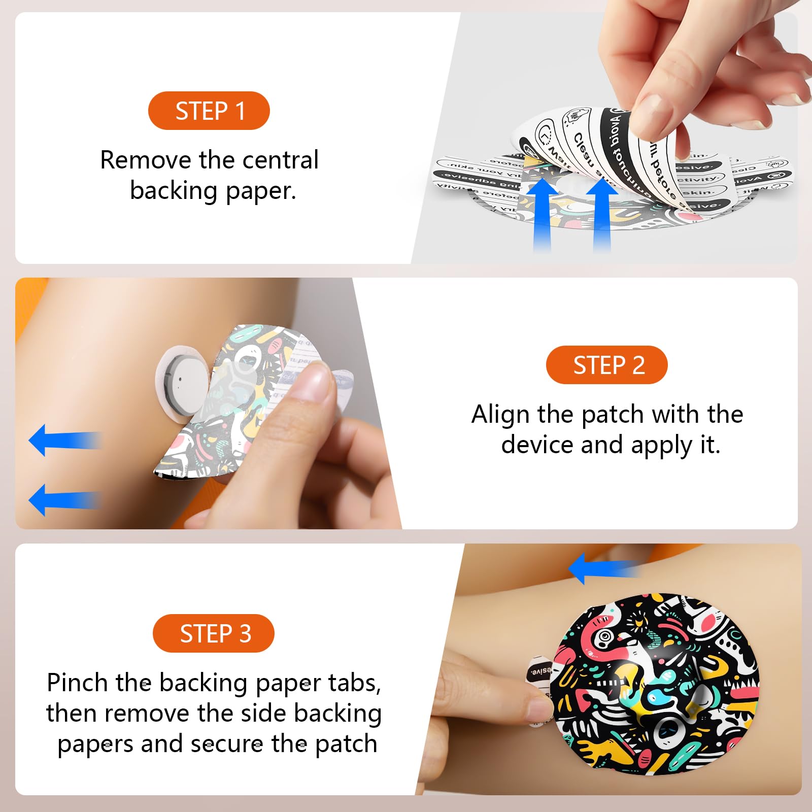 Jinyusega Adhesive Patches for G7-20pcs G7 Overpatches Waterproof, with Easy-Peel Tab Pre-Cut Backing,CGM Sensor Tape for 10-14