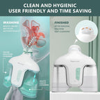 Nascool Electric Nasal Irrigation System with 50 Salt Packets, 2 Modes Nose Cleaner with SelfCleaning & Auto Waste Collection Fu