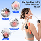 Upgraded Curved Back Scratcher for Men Women, 360 Reach Flexible Backscratcher, Foldable Bendable Back Scratcher Extendable, Eff