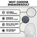 SneakerSoul Sole Protector (1 Pair) - 6 x 15 Clear Shoe Sole Protector for Sneakers - Fits Jordans, AF1, (Sizes up to US 14) - D
