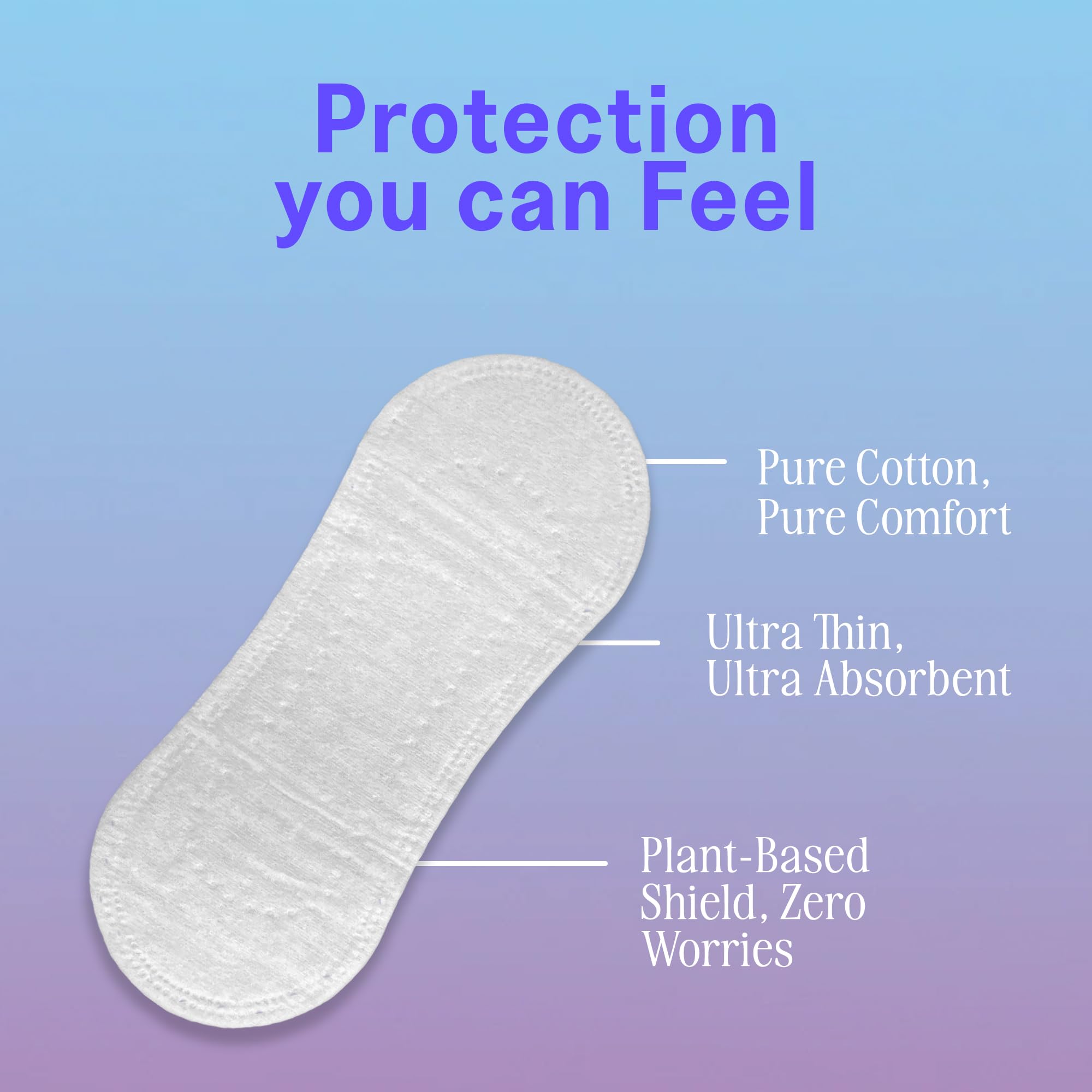 August Organic Panty Liners for Women and Anyone Who Menstruates, Made with Organic Cotton, 38 Daily Liners for Women, Toxin & F