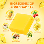 2 PCS Yoni Soap Bars Feminine Wash, 100% Natural Organic Yoni Bar Soap for Women Ph Balance Yoni Wash Eliminates Odor Moisturizi