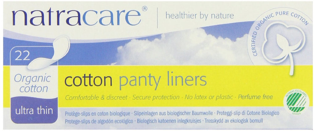 Panty Liners, Cotton, 22 ct, 3 Pack