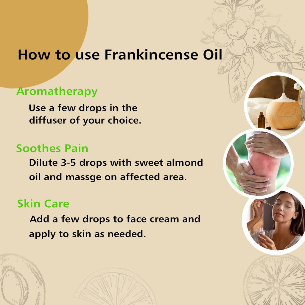 GM Gumili Frankincense Essential Oil, 100% Pure, 30ml, Aromatherapy