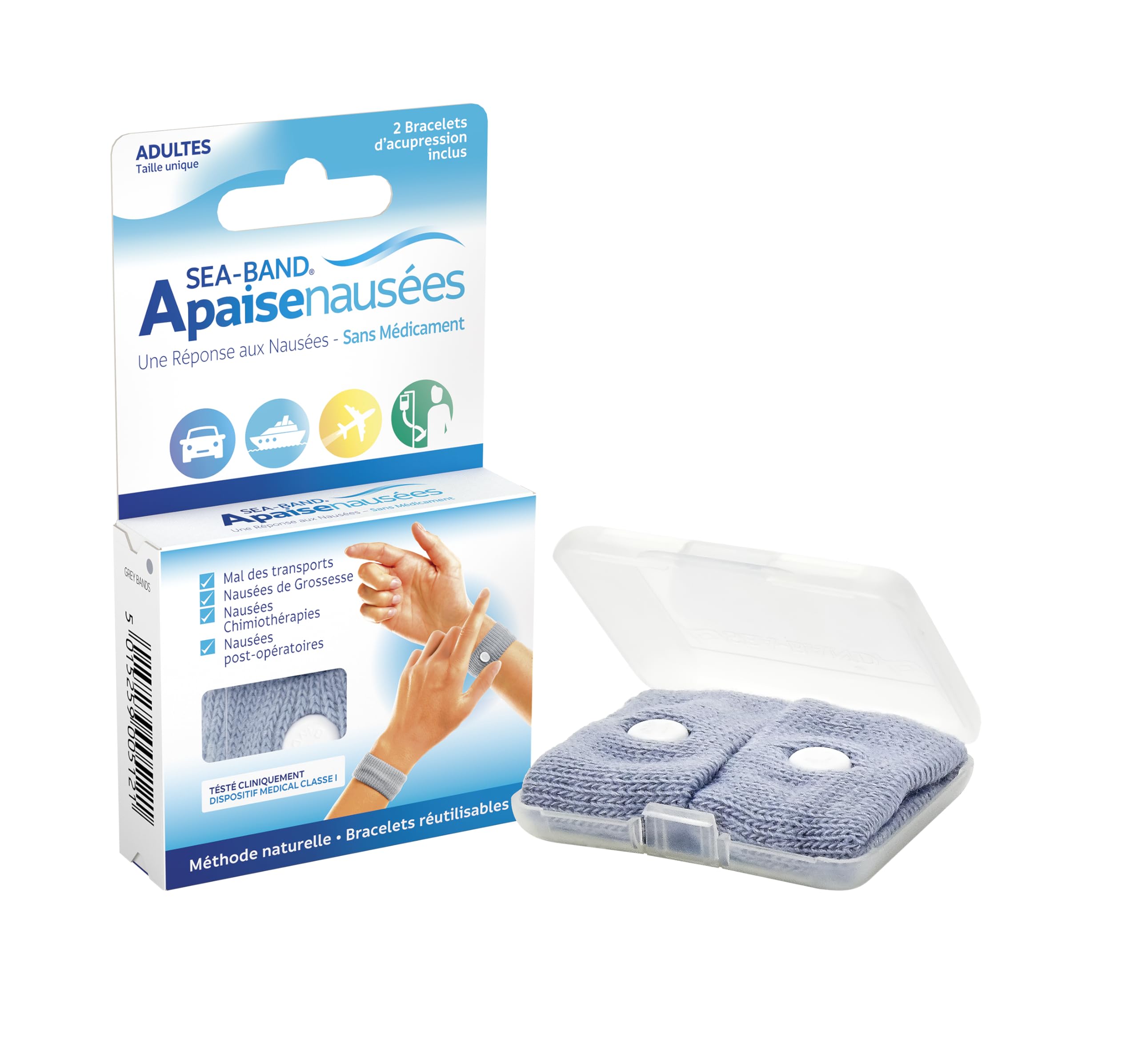 Sea-Band Nausea Relief Wrist Band: Drug Free Nausea Relief